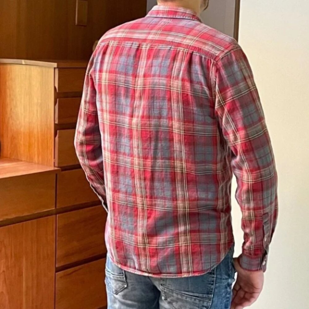 Lucky Brand Button Up Flannel Medium - Picture 3 of 6